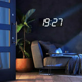 3D LEDs Digital Clock for Bedroom Wall Decoration Glowing Night Mode Adjustable Electronic Watch Clock Clocks Home Decor Garden